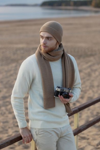 Шапка Cordelia, бежевая 