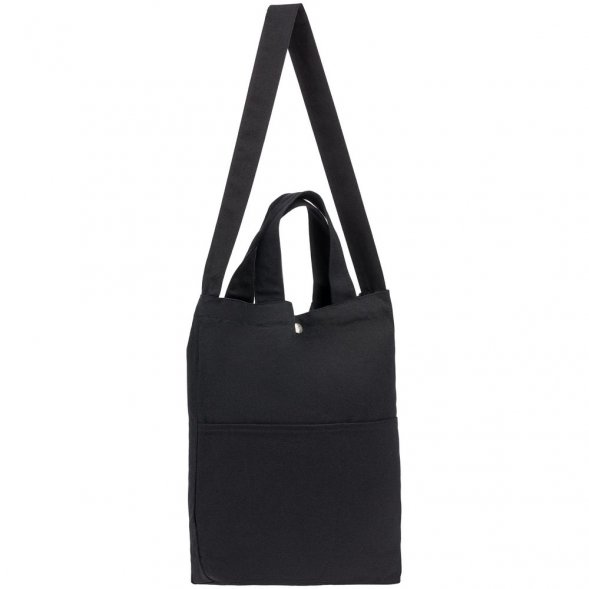 Сумка холщовая через плечо Artspace, черная 