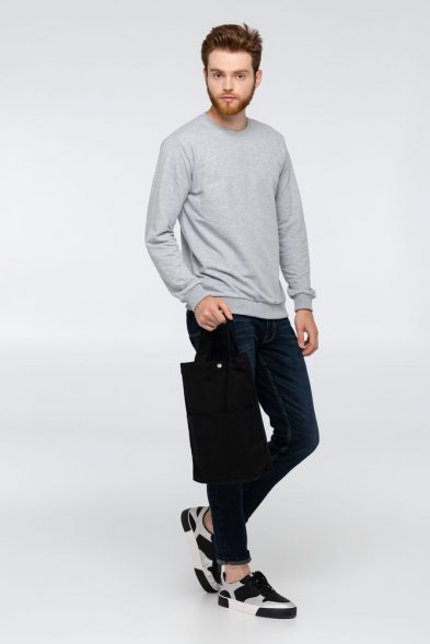 Сумка холщовая через плечо Artspace, черная 