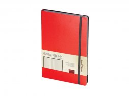Ежедневник А5 недатированный Megapolis Soft, красный