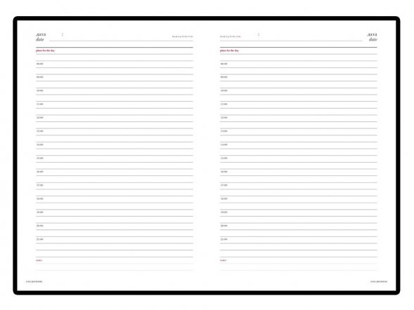 Ежедневник недатированный А5 Sidney Nebraska, синий (белый обрез) 