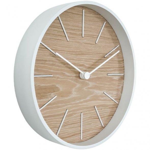 Часы настенные Bees, беленый дуб 