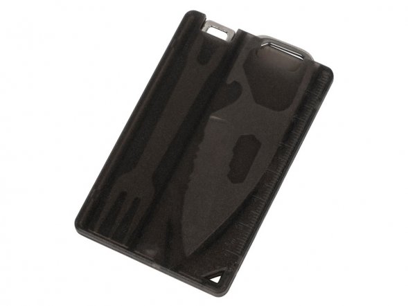 Мультиинструмент с ножом и вилкой Hungry, черный 