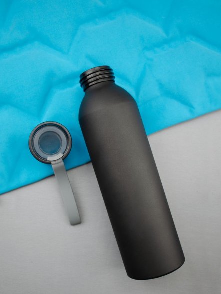 Спортивная бутылка для воды Rio, черная 