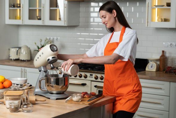 Набор Gambit с мельницей и фартуком, оранжевый 