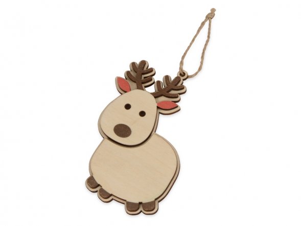 Подвеска деревянная Олень 