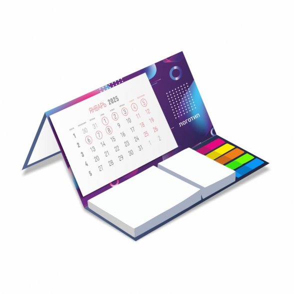 Календарь настольный Sticky на заказ, ver.2, 100 листов 