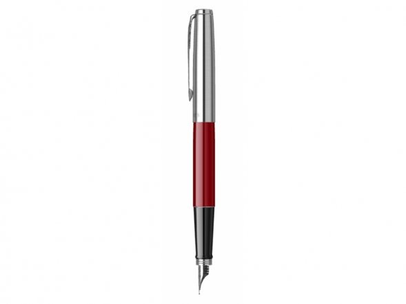 Перьевая ручка Parker Jotter Red CT , перо: F, цвет чернил: black, в подарочной упаковке 