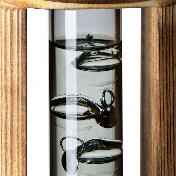 Термометр «Галилей» в деревянном корпусе, серый 