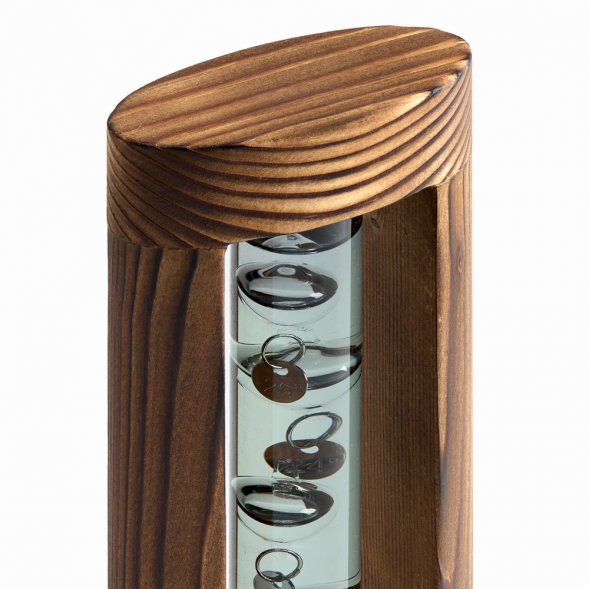 Термометр «Галилей» в деревянном корпусе, серый 