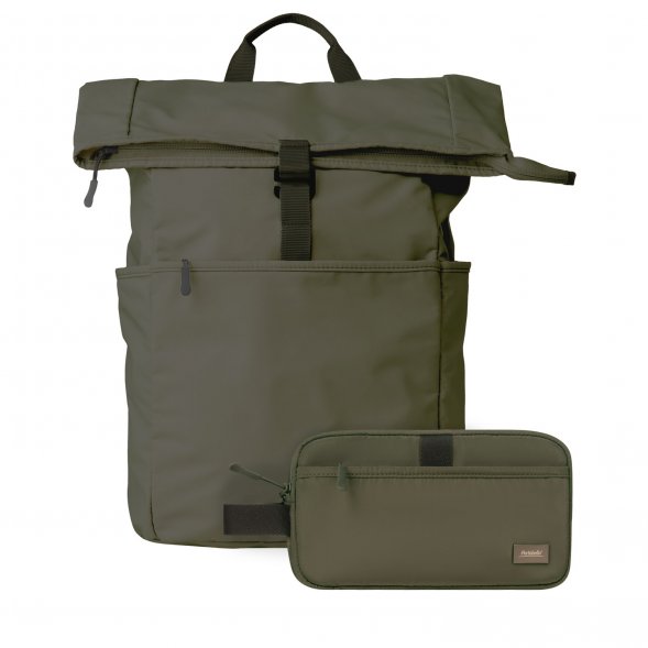 Подарочный набор Boston рюкзак + дорожная косметичка, зеленый 