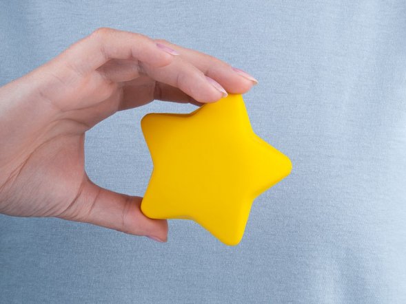 Антистресс «Звезда», желтый 