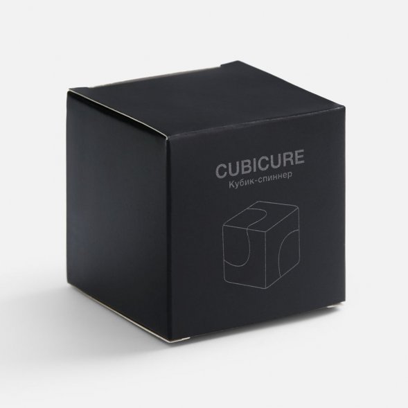 Кубик-спиннер Cubicure, черный 
