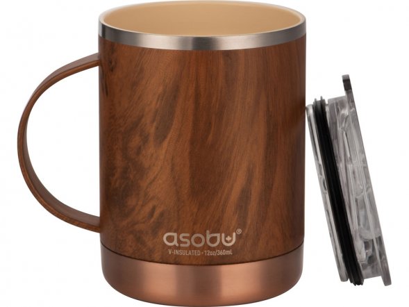 Термокружка ULTIMATE, 360 мл, дерево 