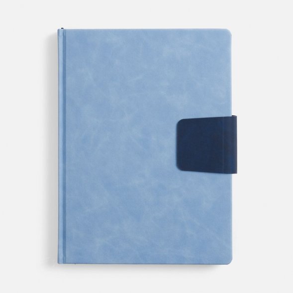 Ежедневник Grande Strap на заказ, датированный, голубой 