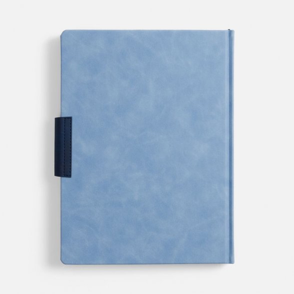 Ежедневник Grande Strap на заказ, датированный, голубой 