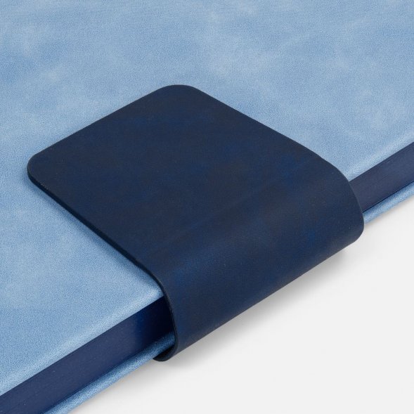 Ежедневник Grande Strap на заказ, датированный, голубой 