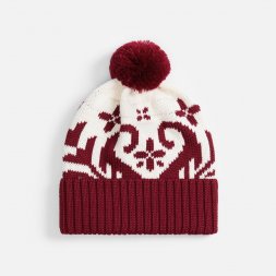 Шапка Wintertude, красная с белым