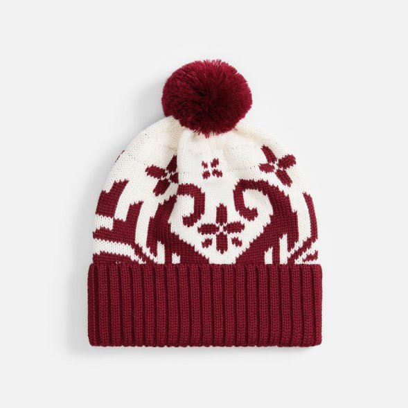 Шапка Wintertude, красная с белым 