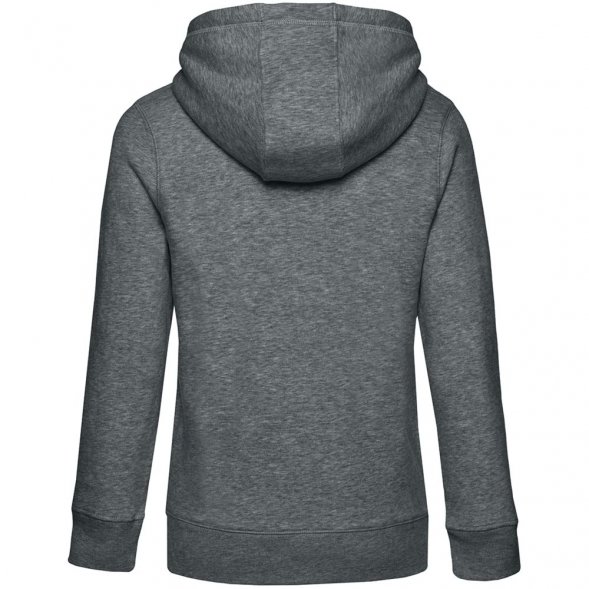 Толстовка с капюшоном женская Queen, темно-серый меланж 