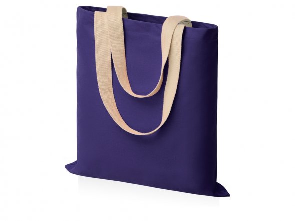 Сумка для шопинга Steady из хлопка с парусиновыми ручками, 260 г/м2, синий (P) 