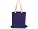 Сумка для шопинга Steady из хлопка с парусиновыми ручками, 260 г/м2, синий (P) 