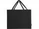 Odessa большая эко-сумка из переработанного хлопка, сертифицированного согласно GRS, плотностью 220 г/м² - сплошной черный 