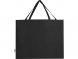 Odessa большая эко-сумка из переработанного хлопка, сертифицированного согласно GRS, плотностью 220 г/м² - сплошной черный 