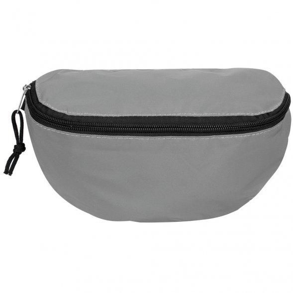 Поясная сумка Manifest из светоотражающей ткани, серая 