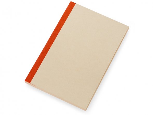 Блокнот А5 из переработанного тростника и RPET Adiantum, 80 листов, гибкая обложка, красный 