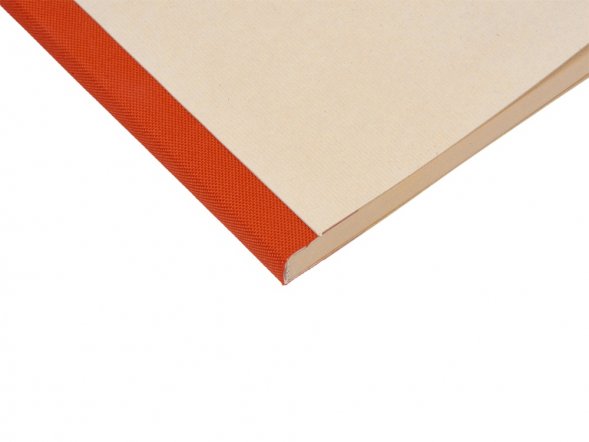 Блокнот А5 из переработанного тростника и RPET Adiantum, 80 листов, гибкая обложка, красный 