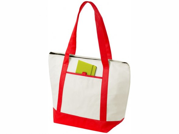 Сумка-холодильник Lighthouse, натуральный/красный 