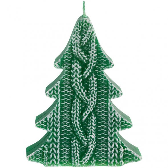 Свеча Kniteam, елка, зеленая 