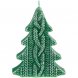 Свеча Kniteam, елка, зеленая 