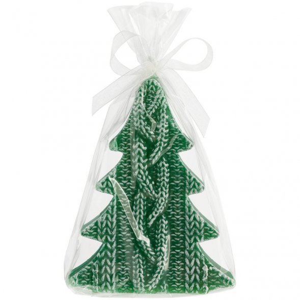 Свеча Kniteam, елка, зеленая 