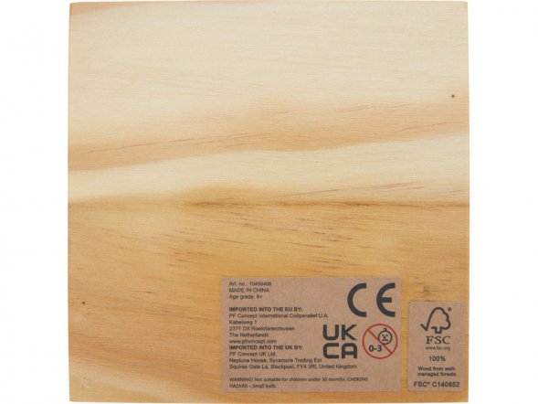 Деревянная игра в крестики-нолики Strobus, натуральный 