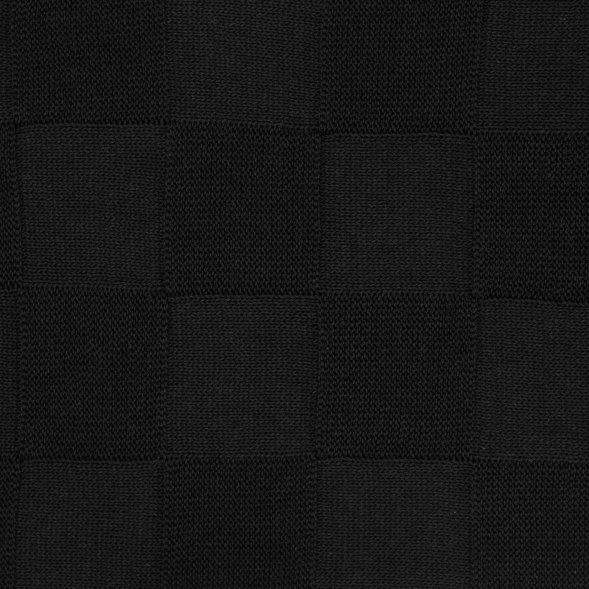 Плед Cella вязаный, черный (без подарочной коробки) 