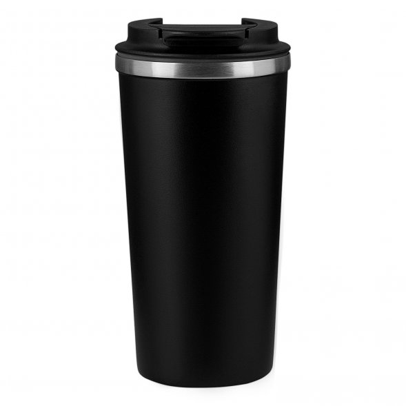 Подарочный набор Forges, черный (шарф, термокружка) 