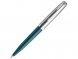 Шариковая ручка Parker 51 CORE TEAL BLUE CT, стержень: M, цвет чернил: black, в подарочной упаковке. 