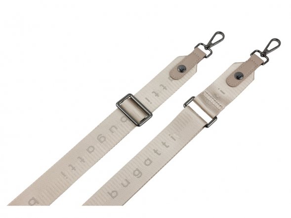Сумка наплечная женская BUGATTI Almata, с кошельком, песочная, полиуретан, 27х6х18,5 см 