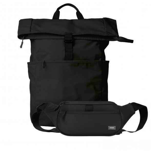 Подарочный набор Boston рюкзак + поясная сумка, черный 