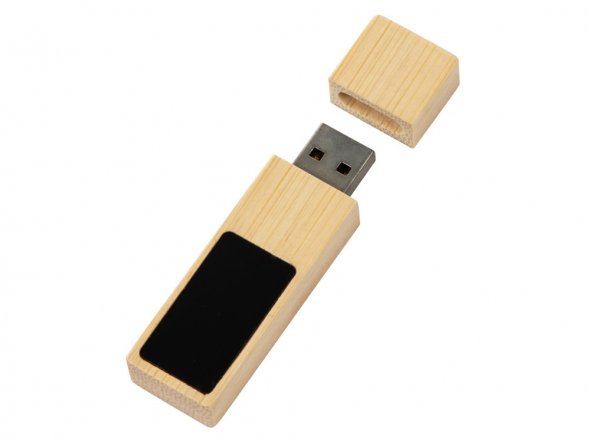 USB 2.0- флешка на 32 Гб c подсветкой логотипа Bamboo LED 
