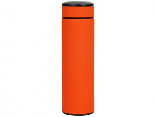 Термос Confident с покрытием soft-touch 420мл, оранжевый 