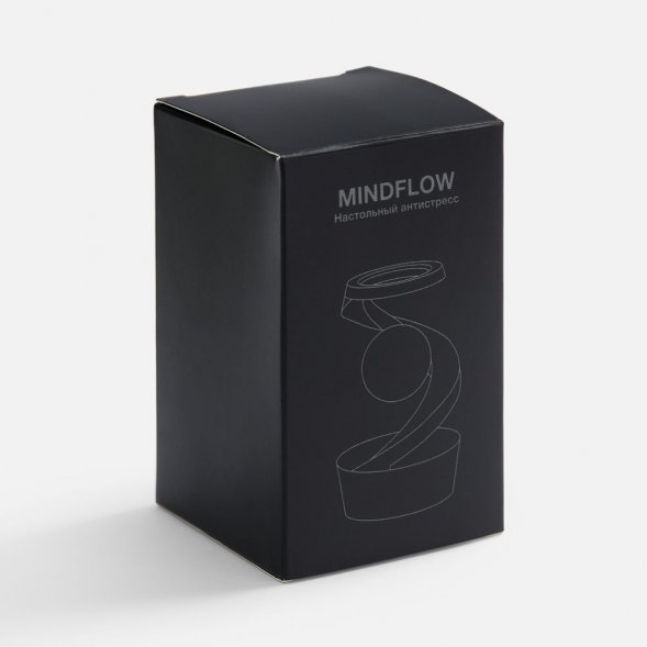 Настольный антистресс Mindflow, черный с серебристым 