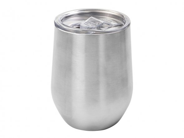 Вакуумная термокружка Sense, непротекаемая крышка, крафтовая упаковка, серебристый 