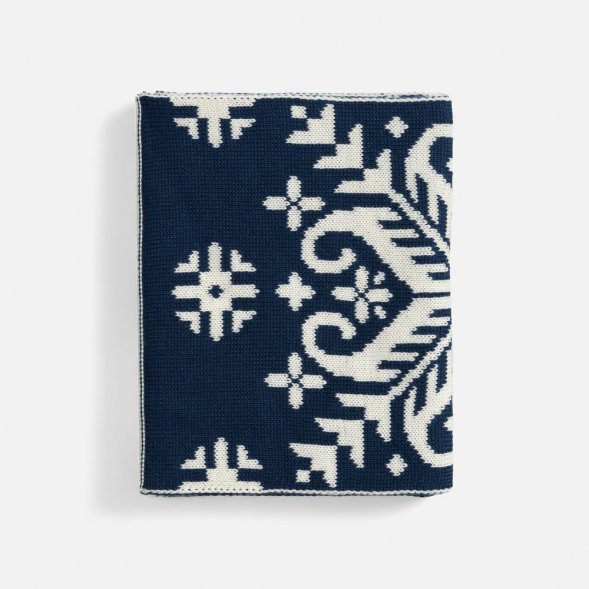 Шарф Wintertude M, синий с белым 