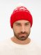 Шапка Holidale, красная с молочным 