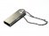USB 2.0-флешка на 128 Гб с мини чипом и круглым отверстием, серебристый 