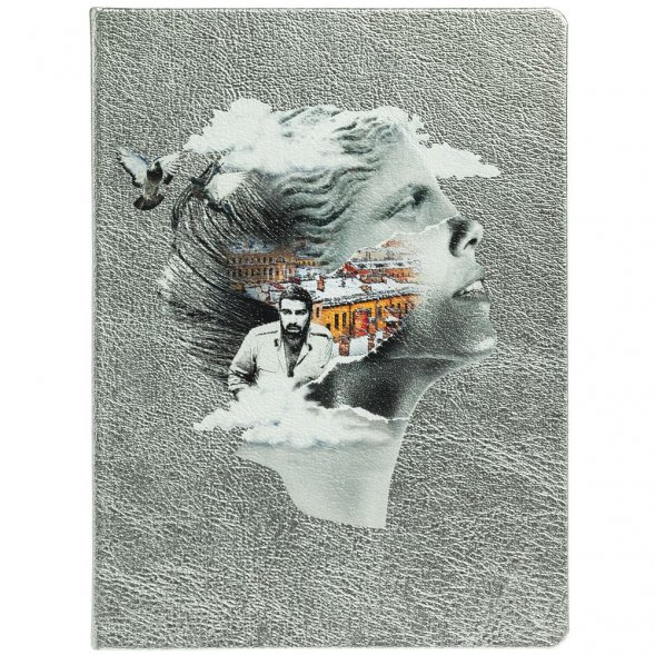 Блокнот «Подруга Питер», серебристый 