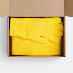 Набор Knit Warm, желтый